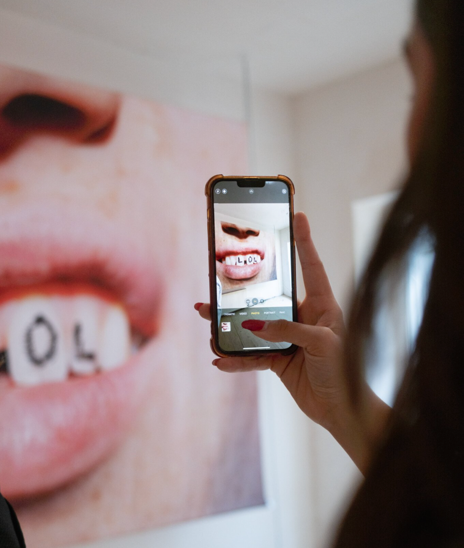 "lol" Photograph on Fabric